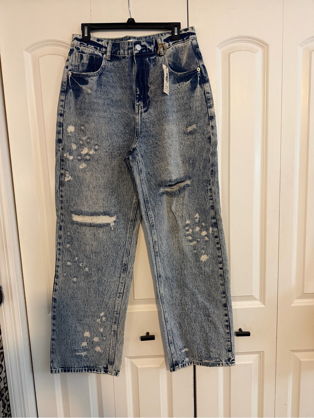 Easel Distressed Boyfriend Jeans Size Large